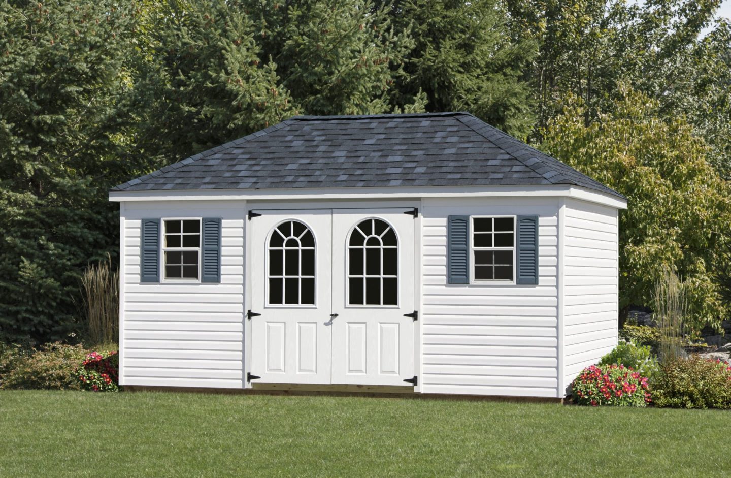 Hip Roof Storage Shed | Backyard Storage Sheds | Hip Roof Designs