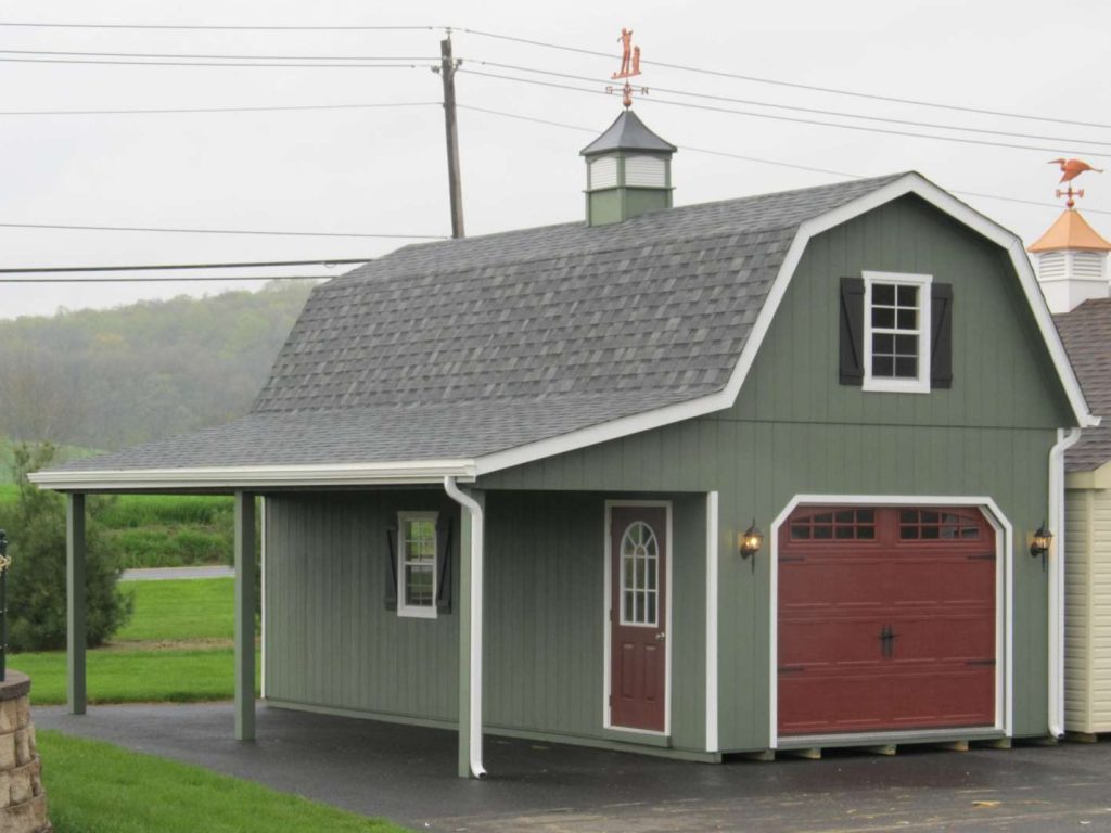 14x28 Two-Story Gambrel Garage