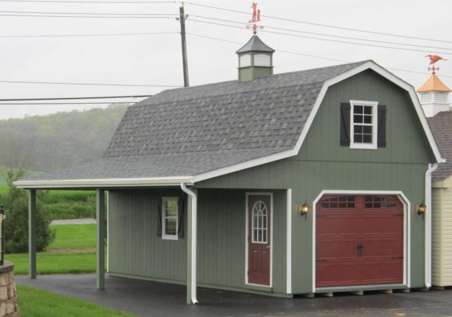 14x28 Two-Story Gambrel Garage