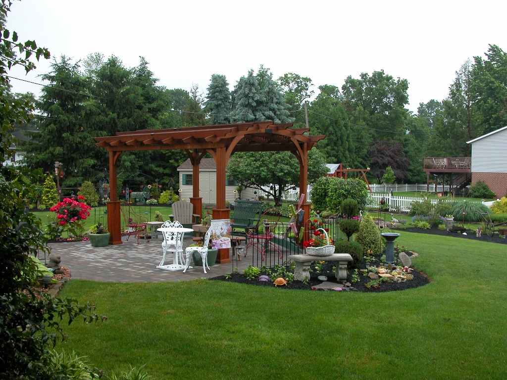 10x13 Wood Hearthside Pergola