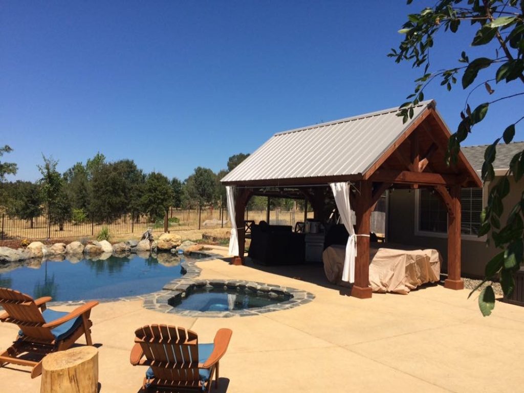 10x16 Alpine Pavilion with Metal Roof