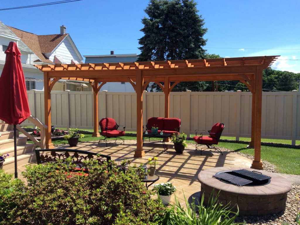 12x20 Traditional Wood Pergola