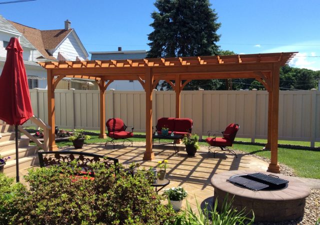 12x20 Traditional Wood Pergola