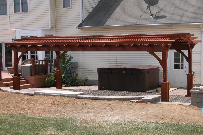 12x24 Wood Hearthside Pergola