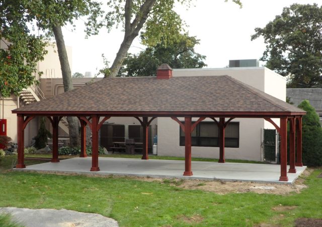 20x40 Traditional Wood Pavilion sm