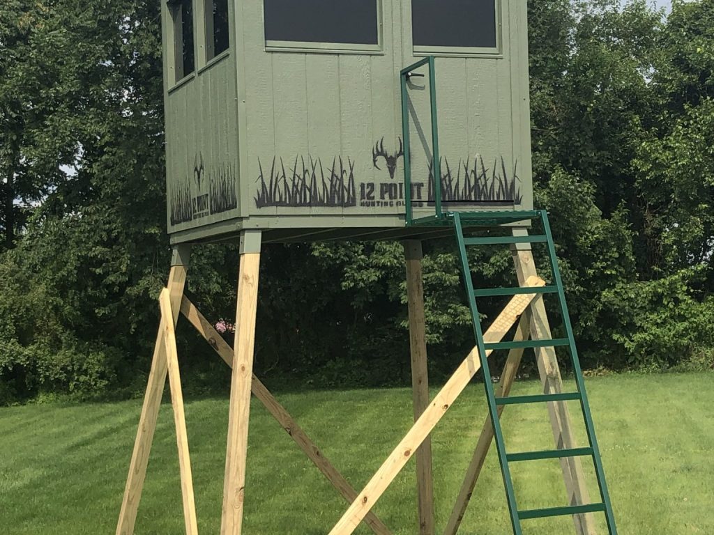6x6 Hunting Blind(The Double Barrel) with Optional 10' Stand