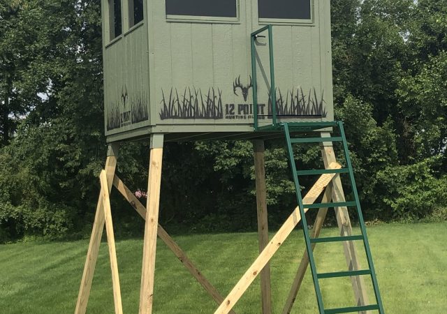 6x6 Hunting Blind(The Double Barrel) with Optional 10' Stand