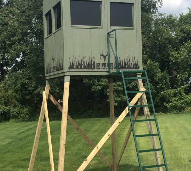 6x6 Hunting Blind(The Double Barrel) with Optional 10' Stand