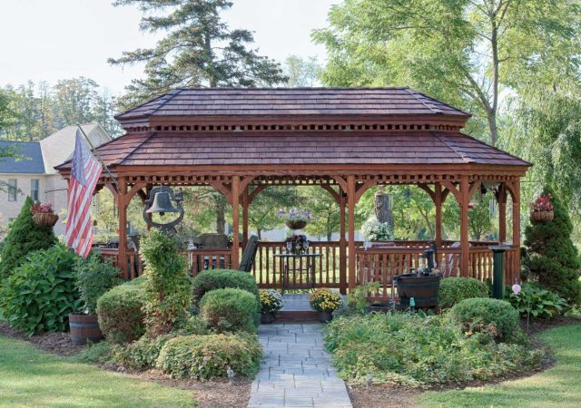 Photo Gazebo- 12x24 Oval Wood Gazebo (1)