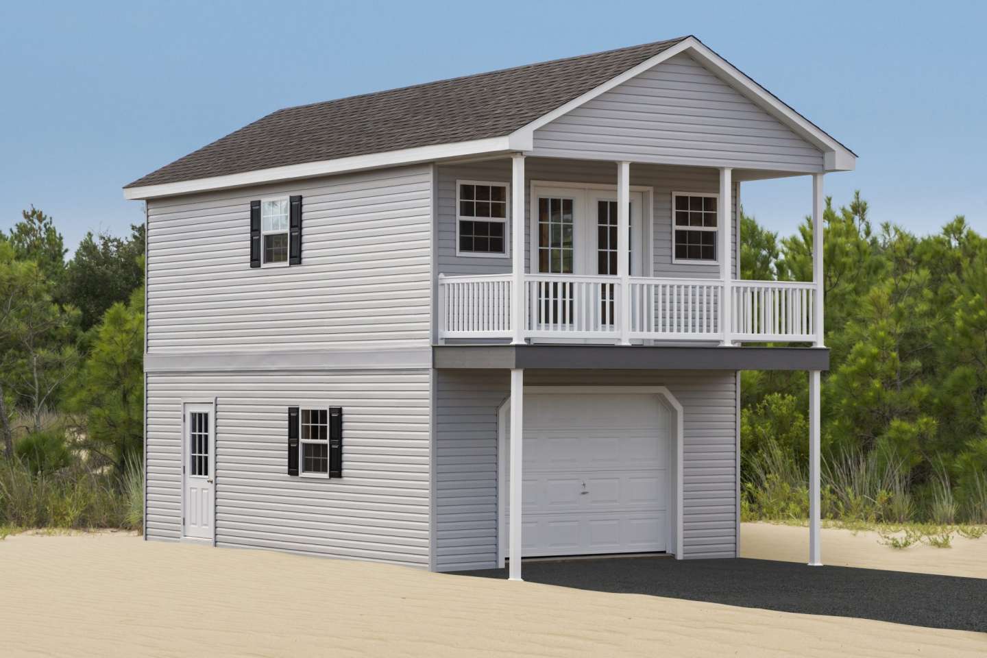 Prefab Two Story Garage With Living, How Much Does It Cost To Build A Garage With Living Quarters
