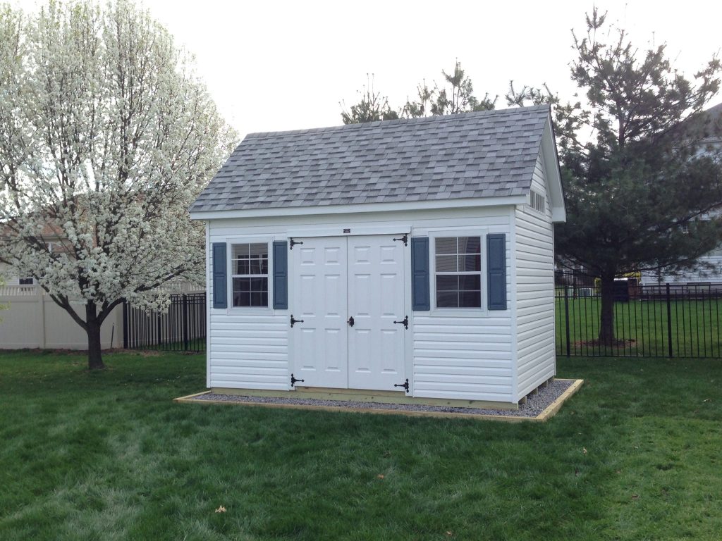 10x14 Vinyl Garden Shed Elite