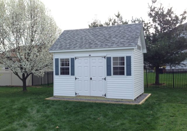 10x14 Vinyl Garden Shed Elite