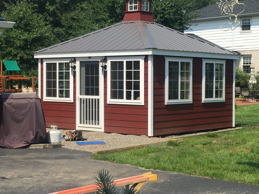 14x14 Deluxe Sunroom with Optional Lap Siding and Metal Roof