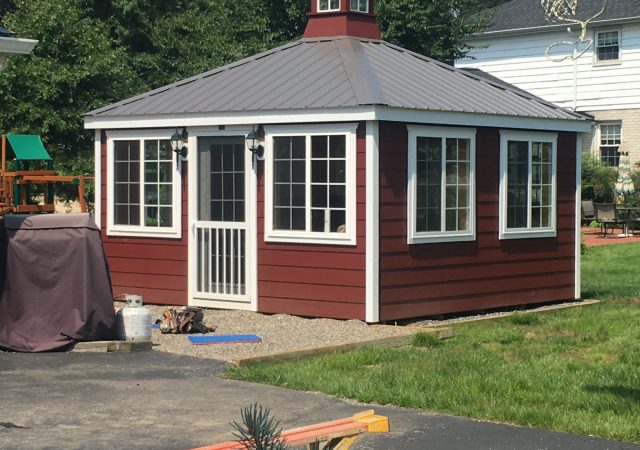 14x14 Deluxe Sunroom with Optional Lap Siding and Metal Roof