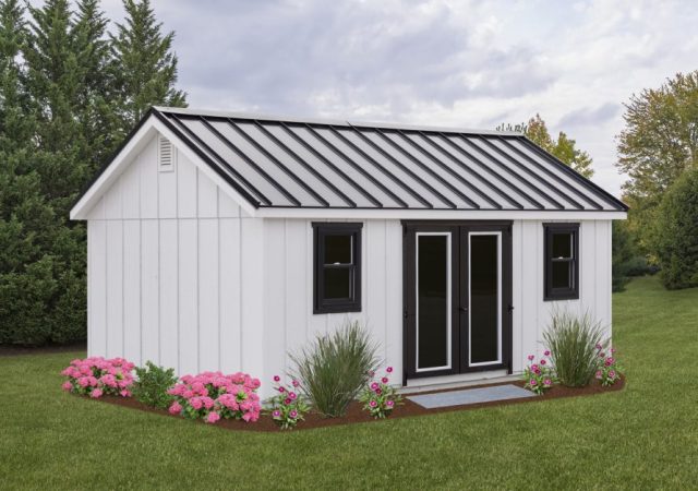 12' x 20' Garden Shed Standing Seam