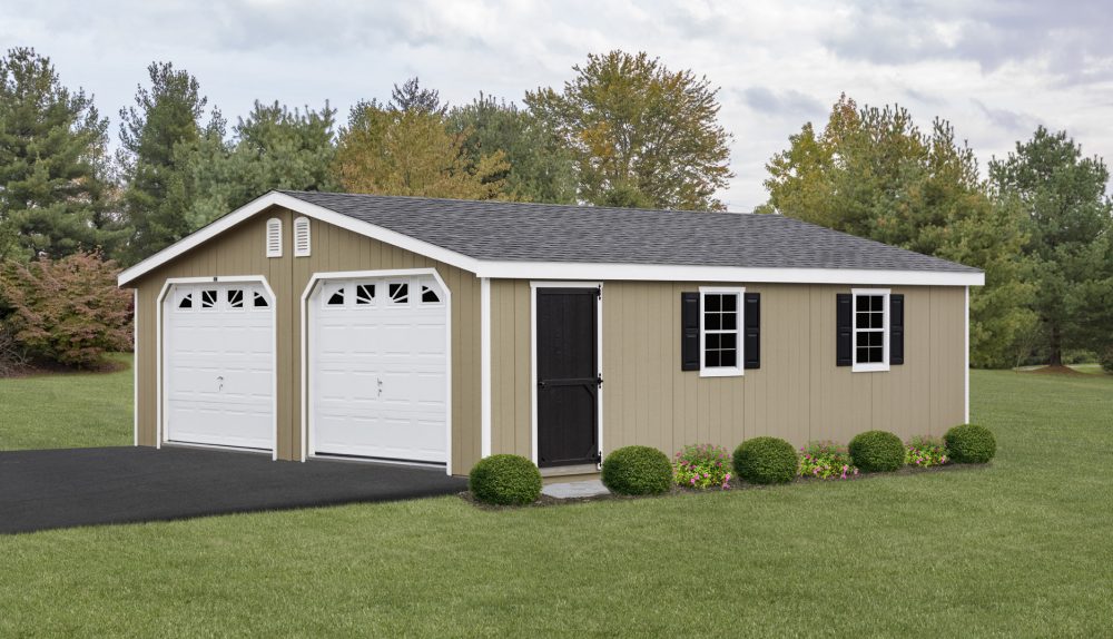 Double Wide Garage Amish Built, Amish Built Garage Cost