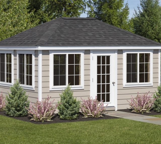 12x16 Sunroom Deluxe with Lap Siding
