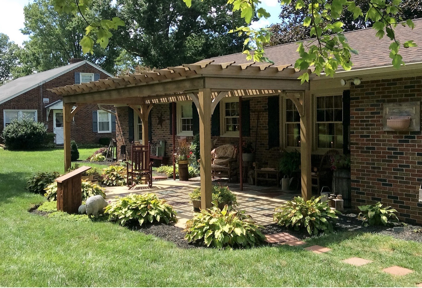 backyard pergola