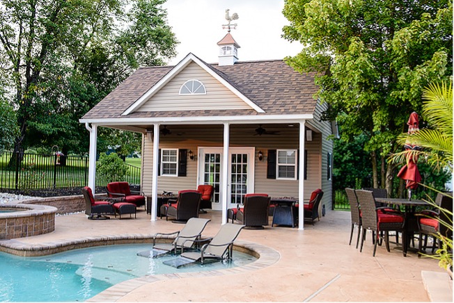 Having a comfortable seating area will enhance your pool experience