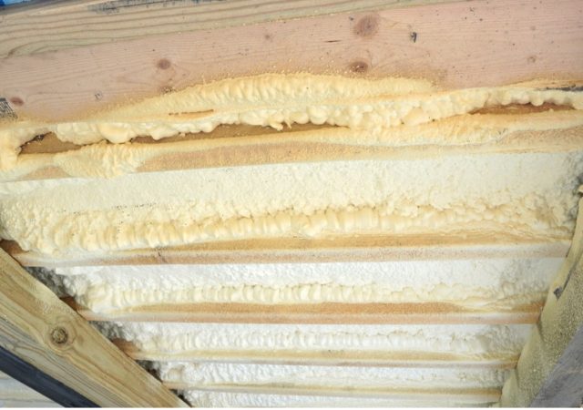 spray foam structure