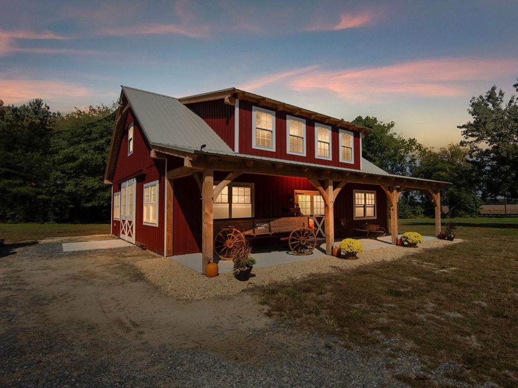 Timber Frame Garage with 10’ Overhang - Federalsburg, MD