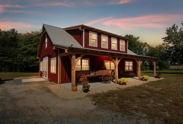 Timber Frame Garage with 10’ Overhang - Federalsburg, MD