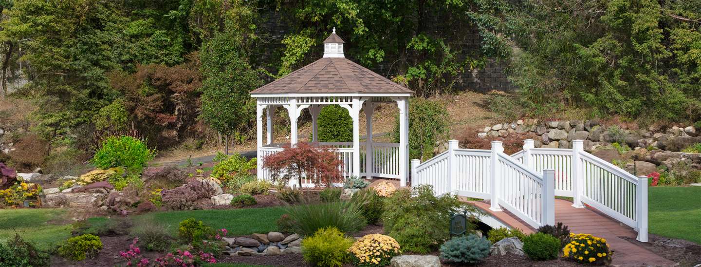 10' Oct - Country Style - White Vinyl Gazebo - Cupola (2) expanded sized