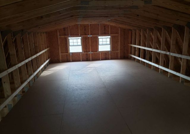 2nd story gambrel interior