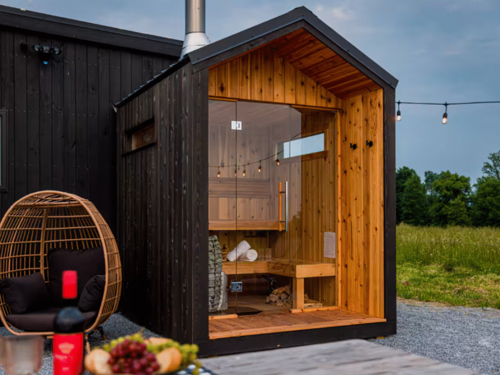 A-frame Sauna
