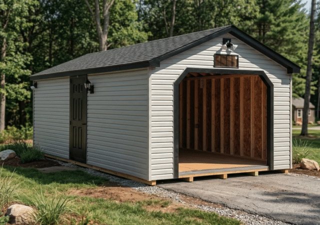 12' x 24' Viny A-frame Garage