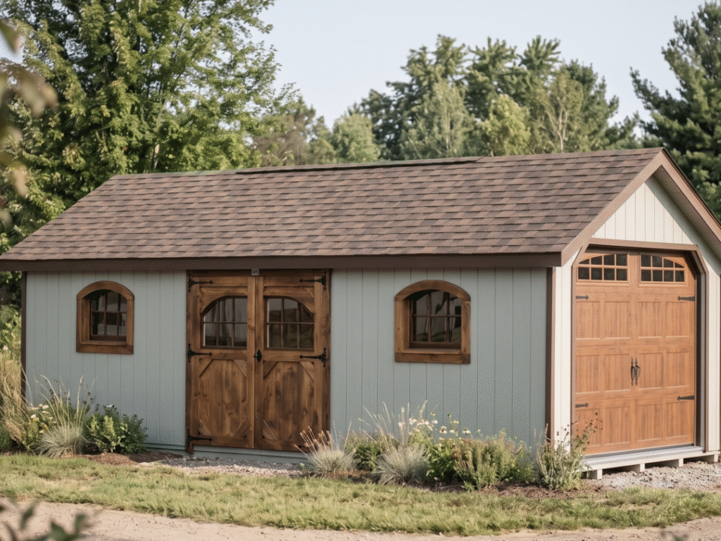 12' x 24' Garden A-frame Garage with Carriage Doors - Mark Zook