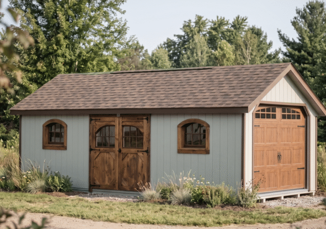 12' x 24' Garden A-frame Garage with Carriage Doors - Mark Zook