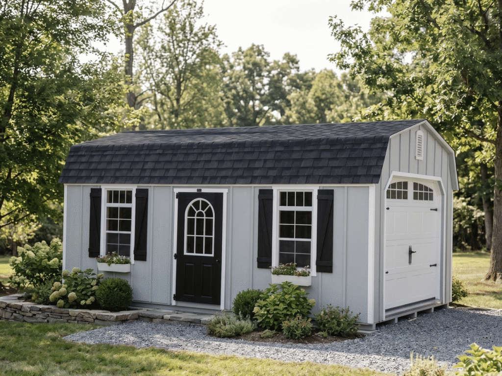 12' x 24' Light Gray LP Board & Batton Garage - Mark Zook