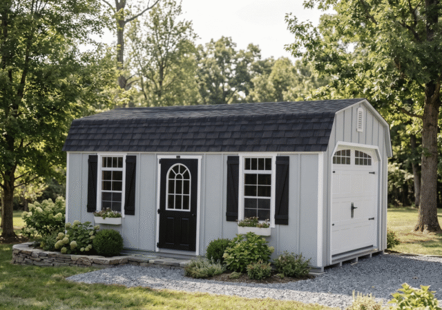 12' x 24' Light Gray LP Board & Batton Garage - Mark Zook