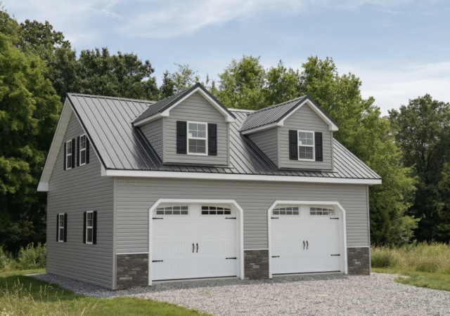 24' x 28' Vinyl with 6' A-frame Dormers