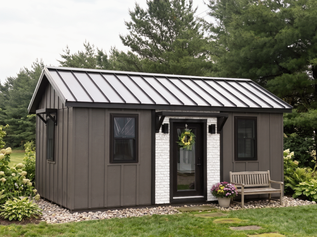 12' x 20' LP Board & Batton She shed No Dormer