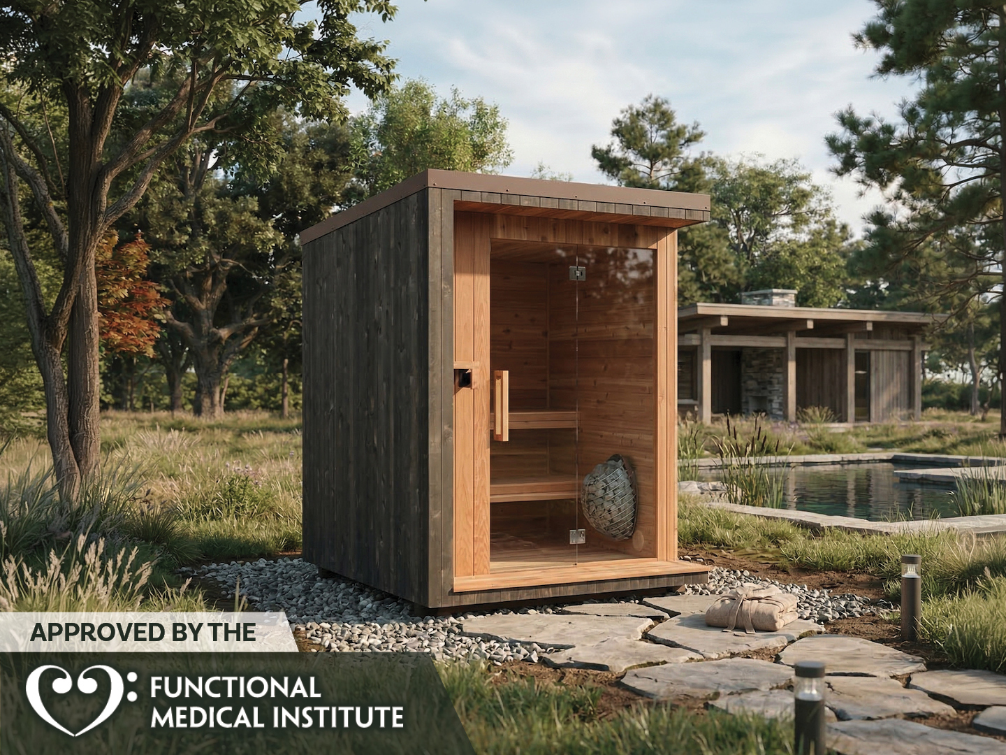 Serenity Lean-To Sauna | Modern Backyard Cedar Sauna | Stoltzfus