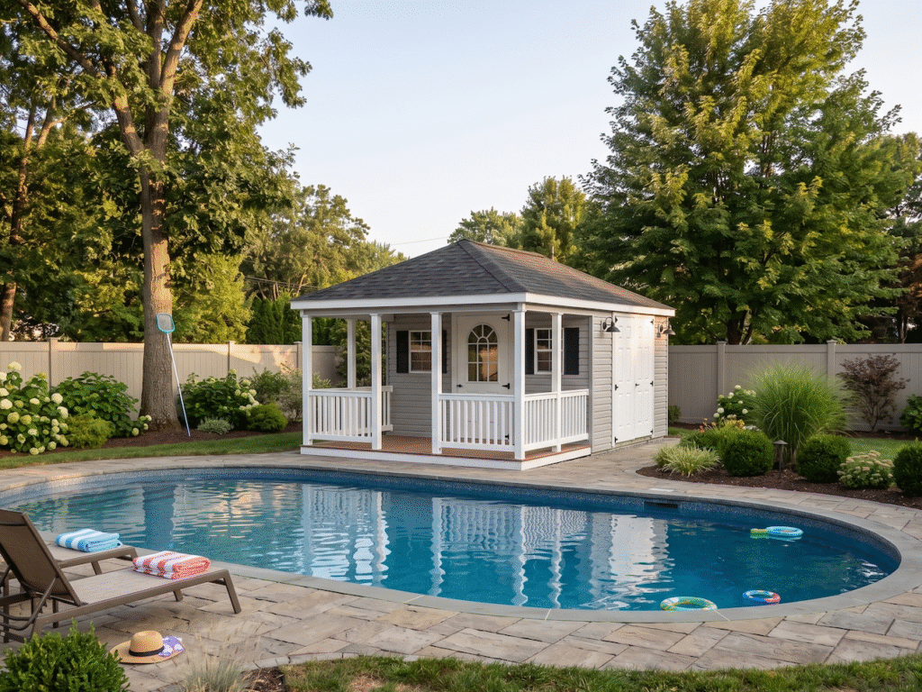 12' x 20' Colonial Style Pool House