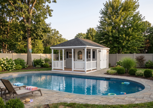 12' x 20' Colonial Style Pool House