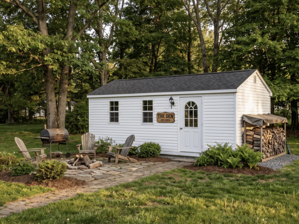 12' x 24' White Vinyl Man Cave