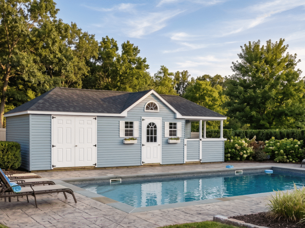 12' x 36' Colonial Style Pool House