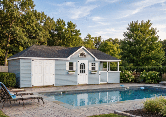 12' x 36' Colonial Style Pool House