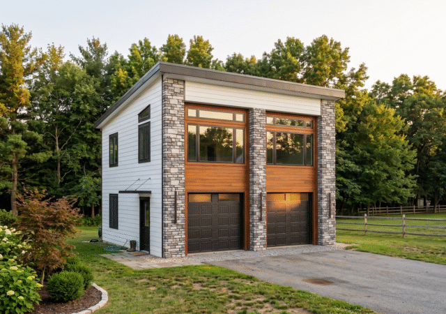24' x 28' 2 story estate garage
