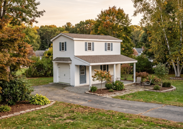 Single Mega Garage with Side overhang